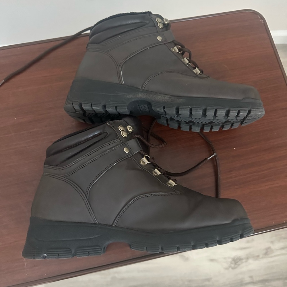 Dark Brown Leather Boots